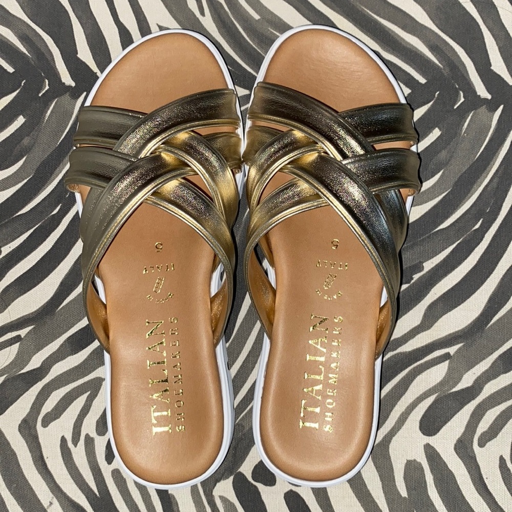 (NWOT) ITALIAN SHOEMAKERS FIONA PLATFORM SANDALS